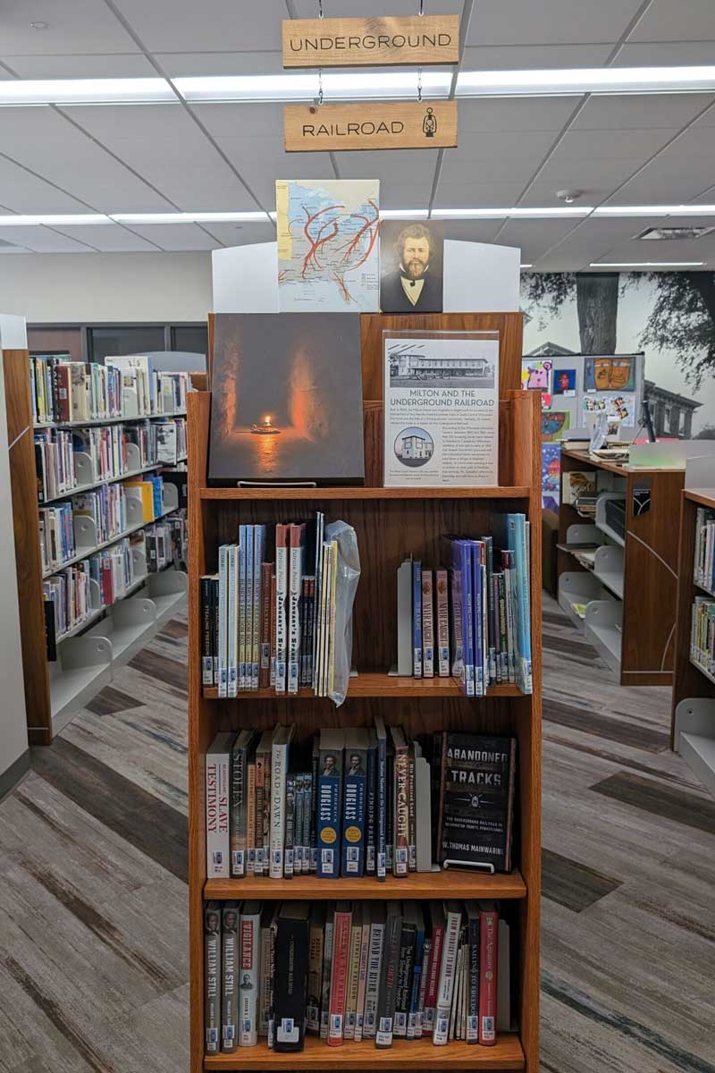 Underground Railroad Collection Book Shelf