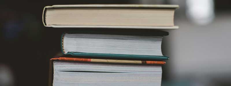 Stack of random books