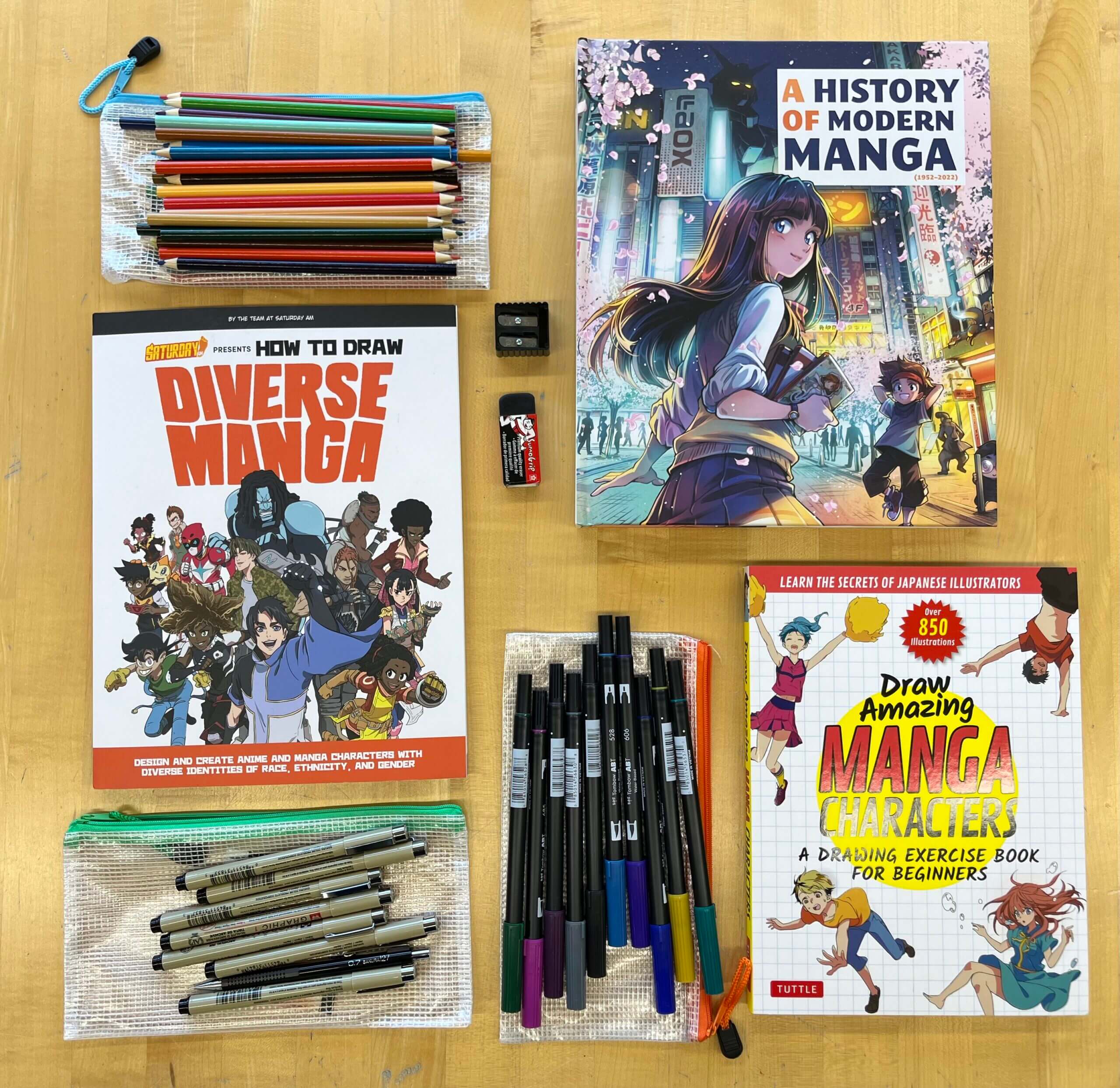 Manga Art Tote Bag Supplies