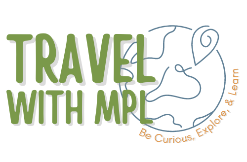 Travel with MPL text and abstract globe