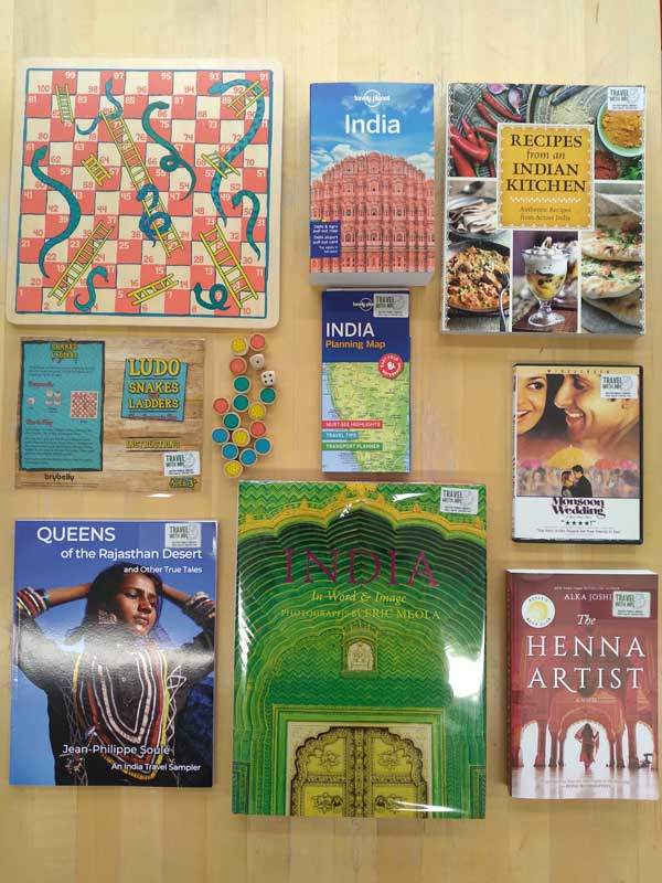 India Travel Bag with Books, Map, Games
