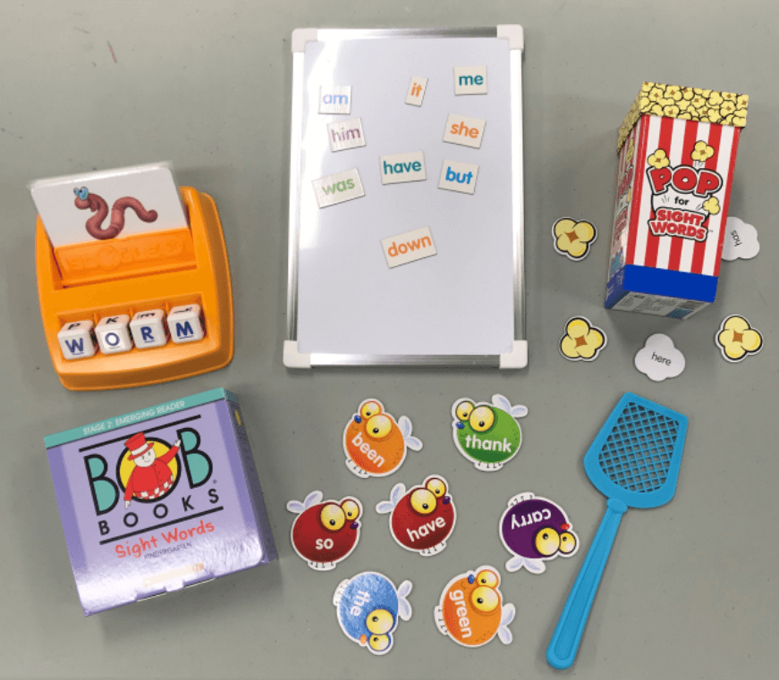Sight Words Kit Supplies and Games