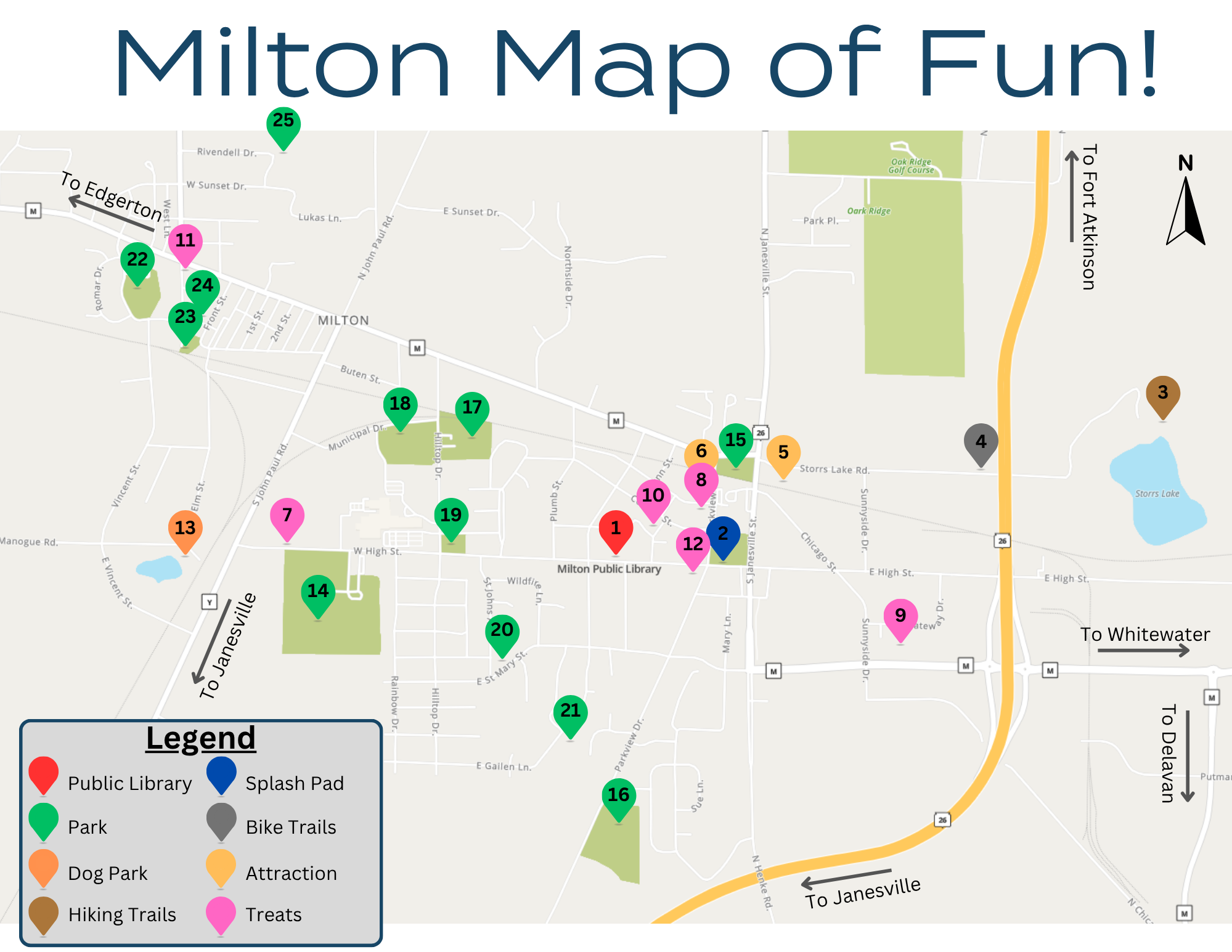 Milton Map of Fun